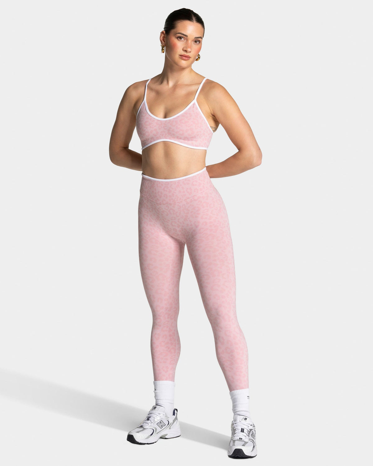 Brassière Contrastline « léopard rose »