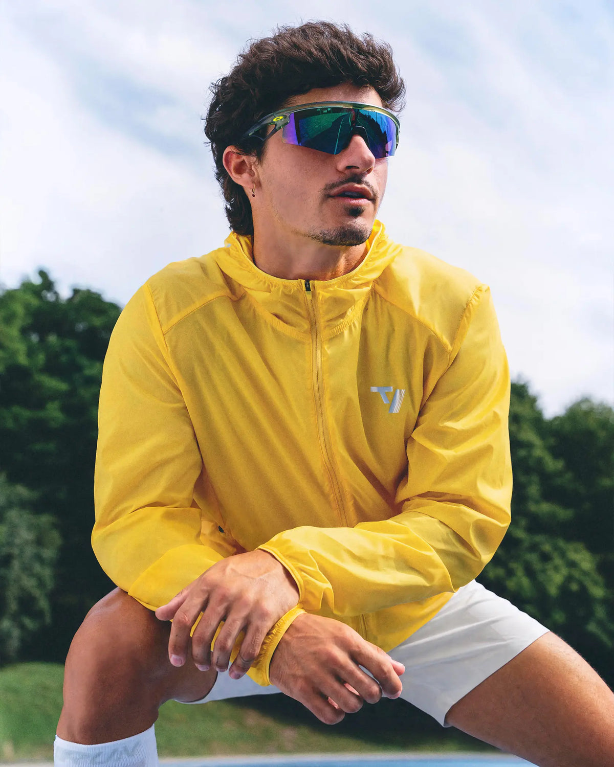 RUN Lightweight Zip Jacke "Gelb"