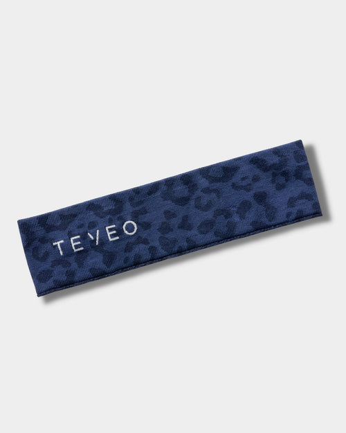 Bandeau Contrastline « Léopard bleu foncé »