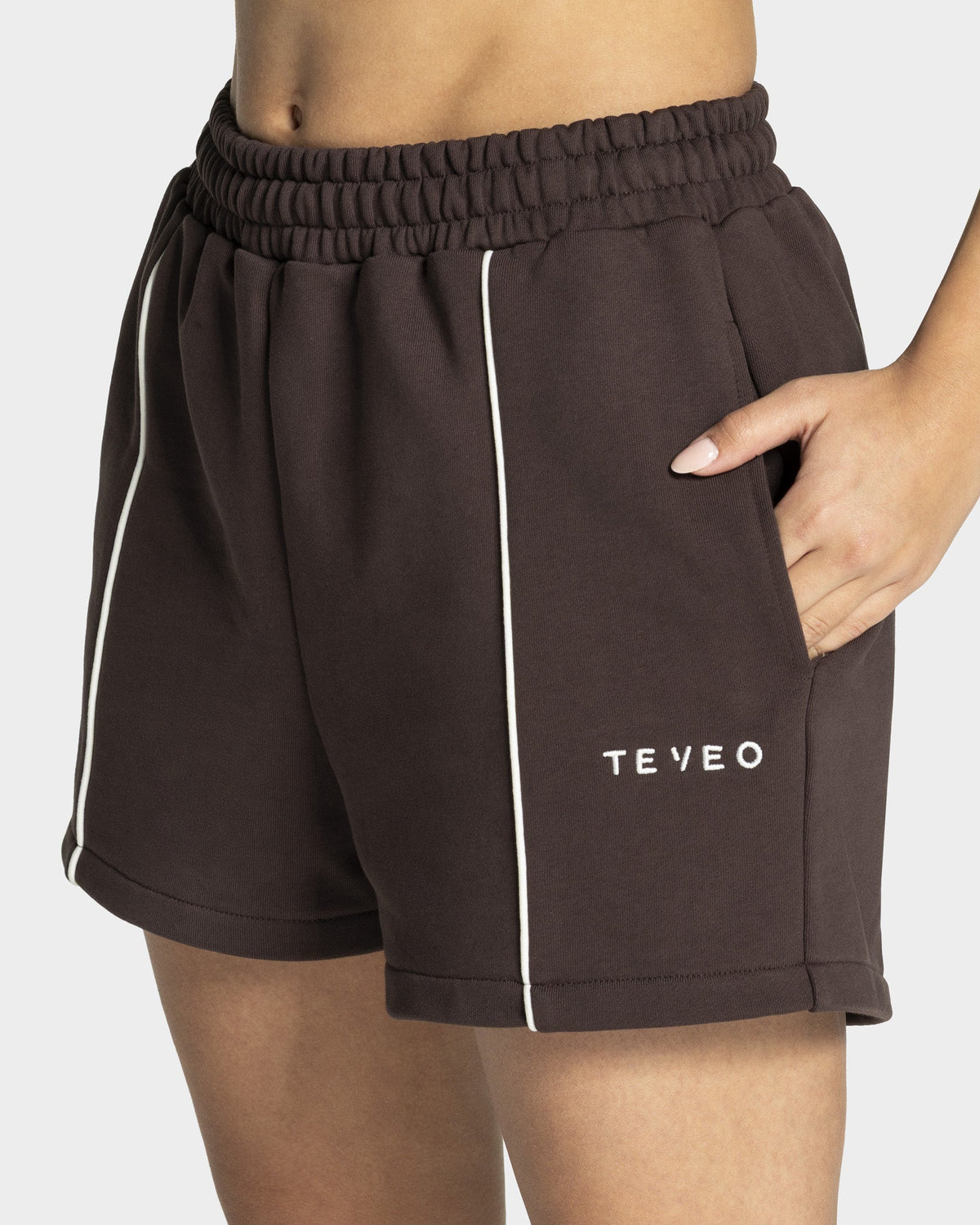 Short oversize Contrastline « Espresso »