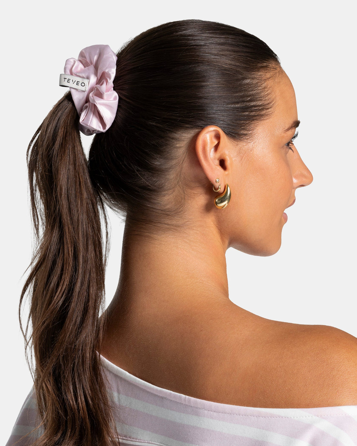 Paire de chouchous Contrastline « Stripe - Blossom »