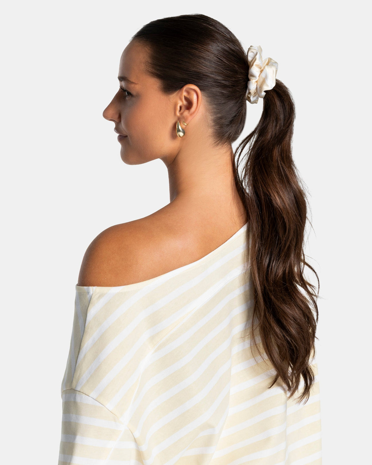 Paire de chouchous Contrastline « Stripe - Butter Yellow »