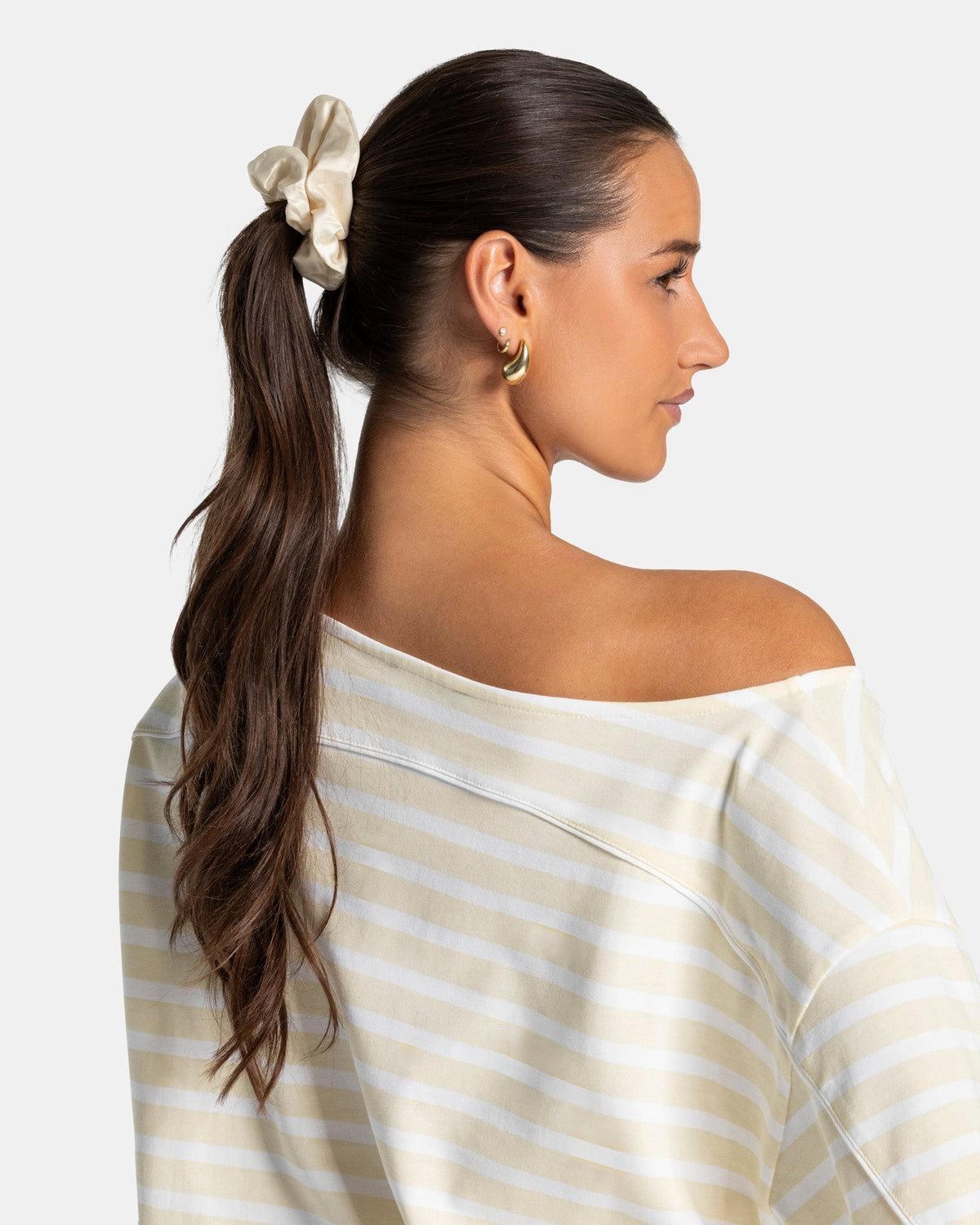 Paire de chouchous Contrastline « Stripe - Butter Yellow »