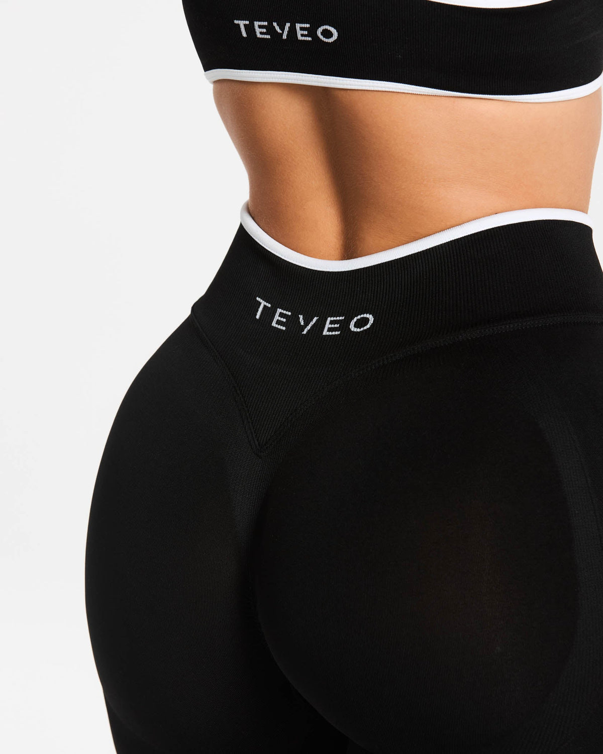 Legging évasé standard Sculpt Scrunch Contrastline « noir »