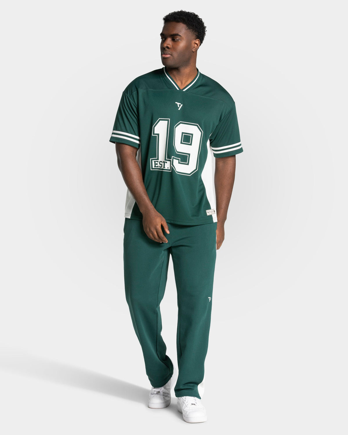 Pantalon de jogging Straight Leg Football « Vert foncé »