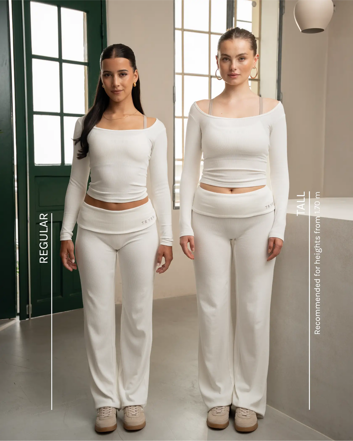 Pantalon côtelé à jambe droite standard Soft Foldover « Blackberry »