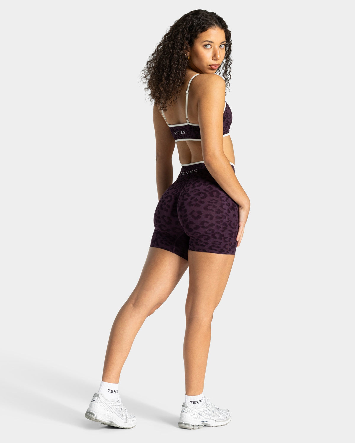 Short Sculpt Scrunch Contrastline « Léopard Blackberry »