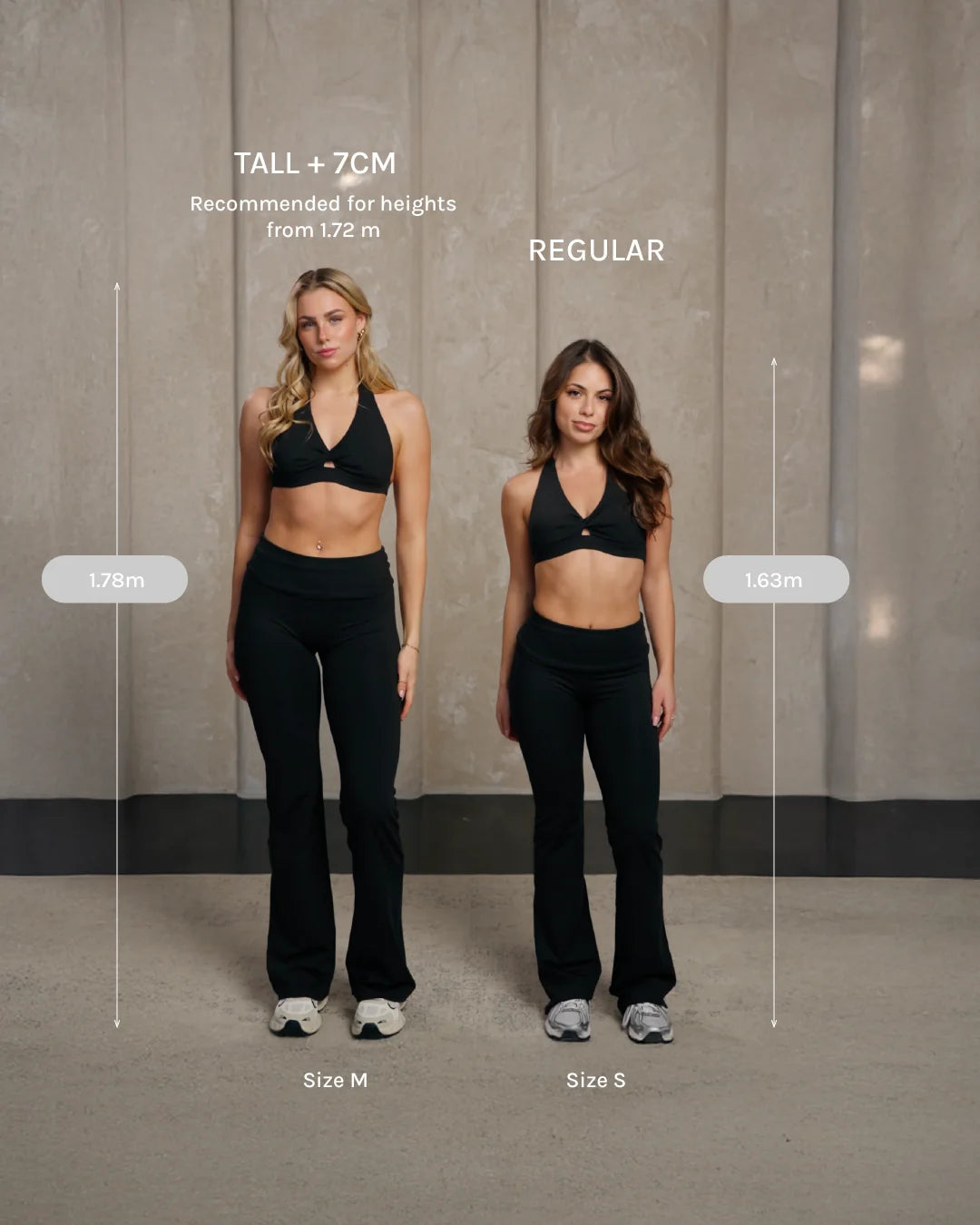 Legging évasé à coupe longue Mellow Fold Over « bordeaux »