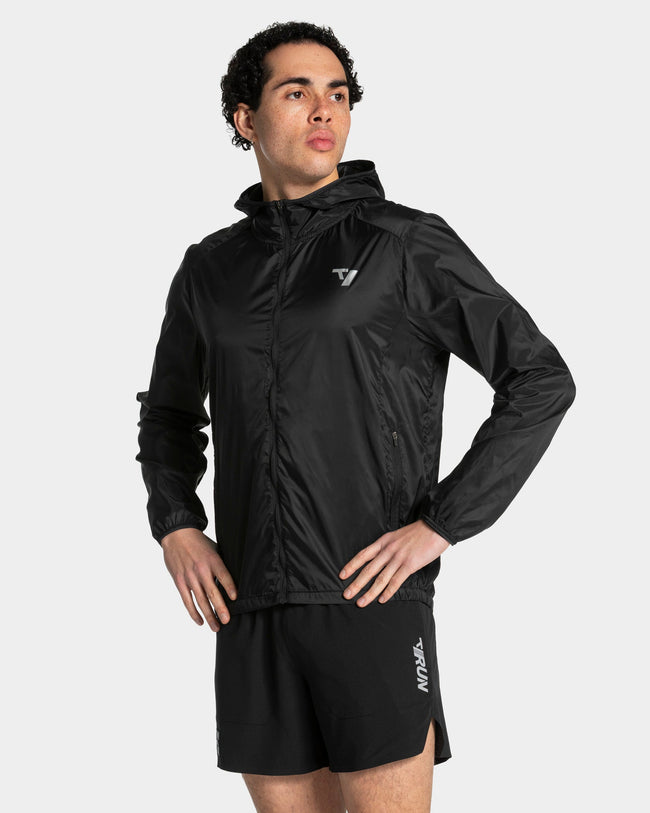 Veste de sport zippée et légère RUN « Noir »