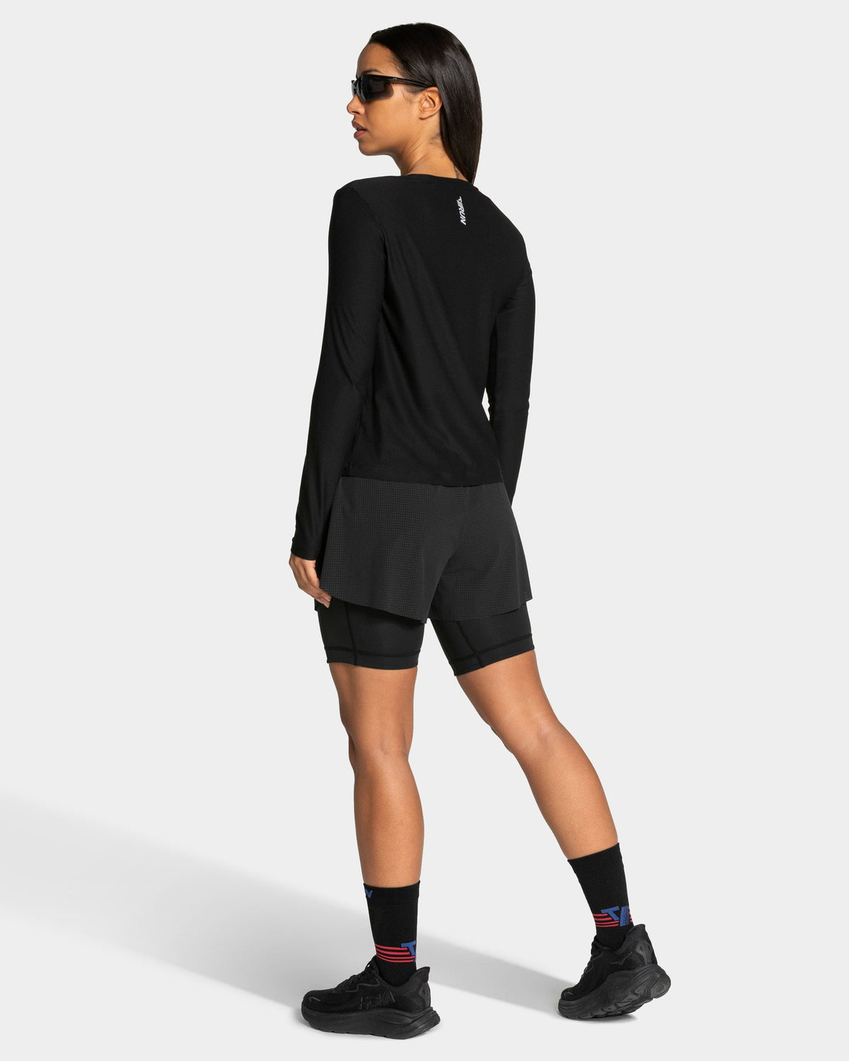 Short 8 pouces 2-en-1 RUN « Noir »
