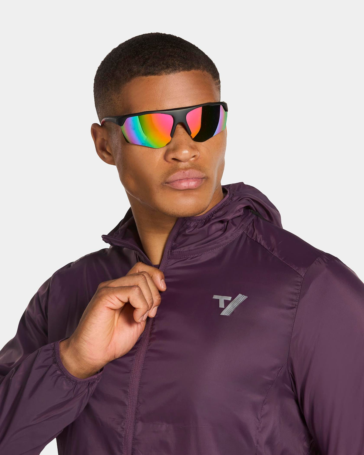 Veste de sport zippée et légère RUN « Dusty Purple »