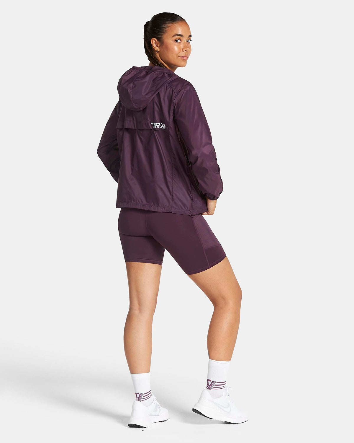 Veste de sport zippée et légère RUN « Dusty Purple »