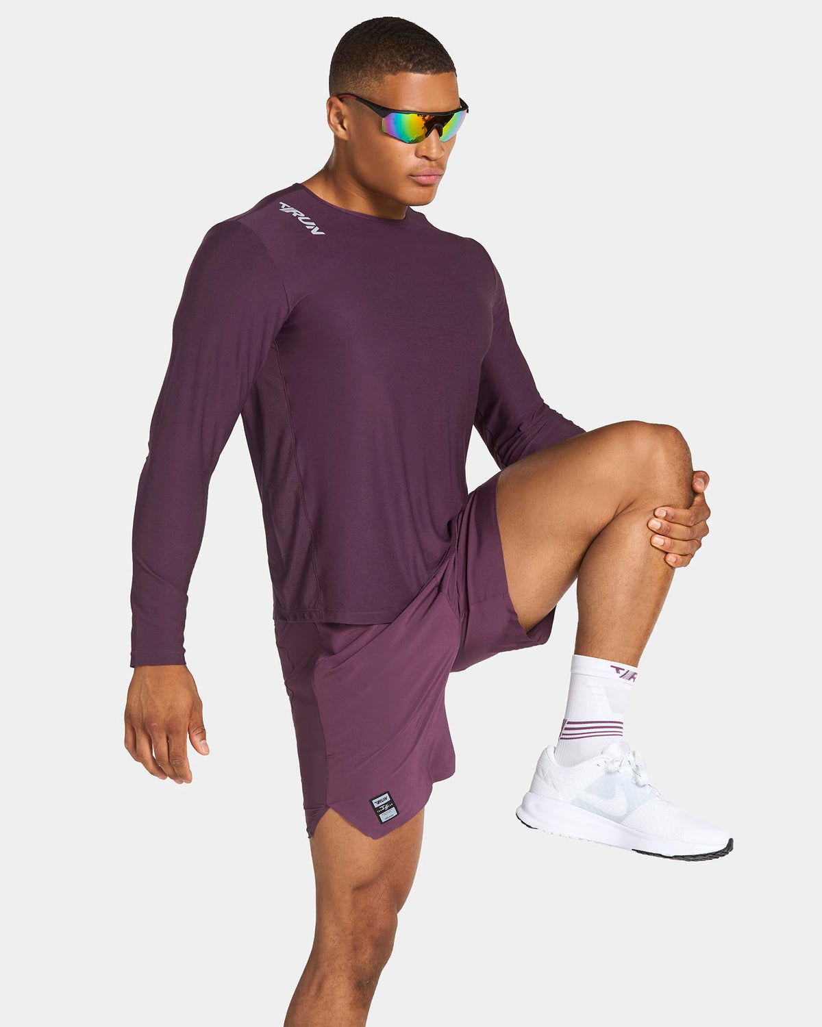 Haut à manches longues RUN « Dusty Purple »