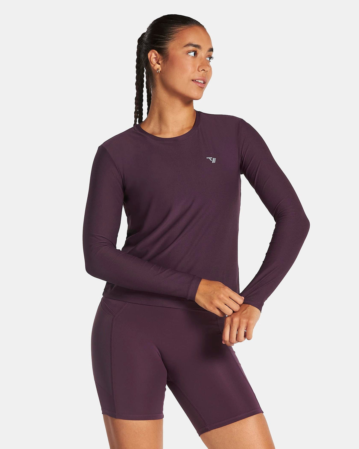 Haut à manches longues RUN « Dusty Purple »