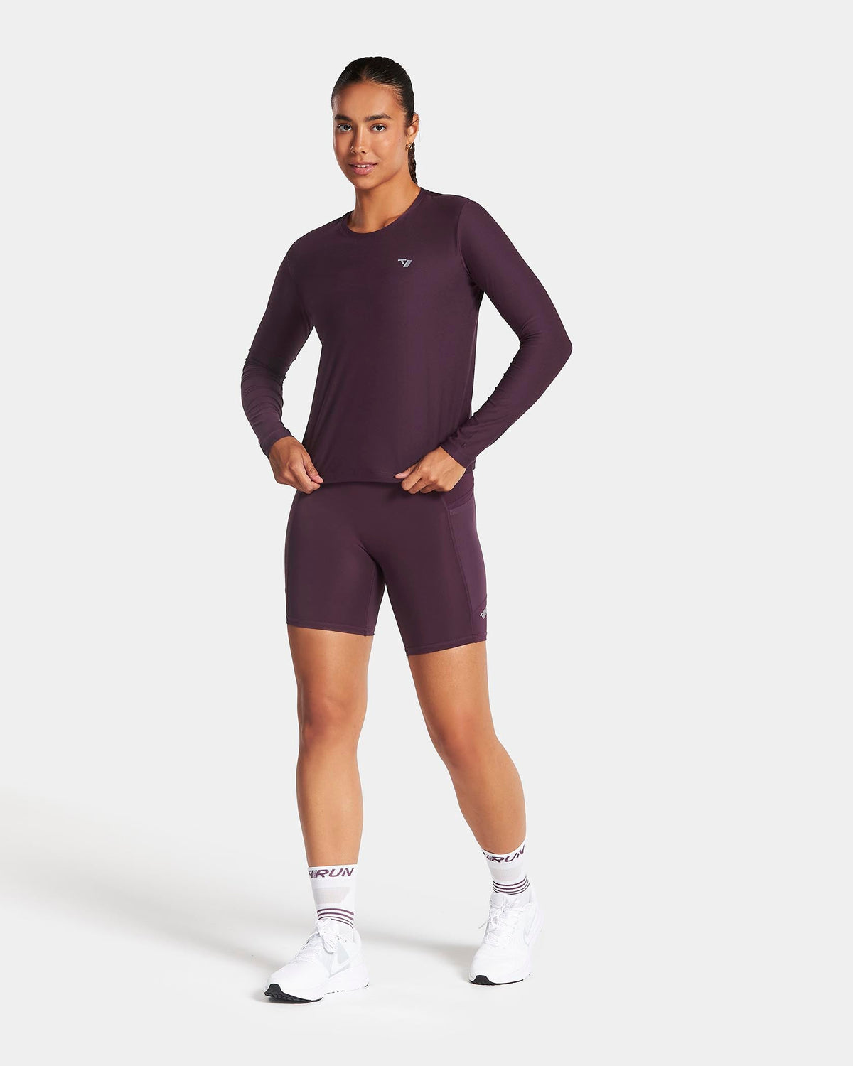 Haut à manches longues RUN « Dusty Purple »