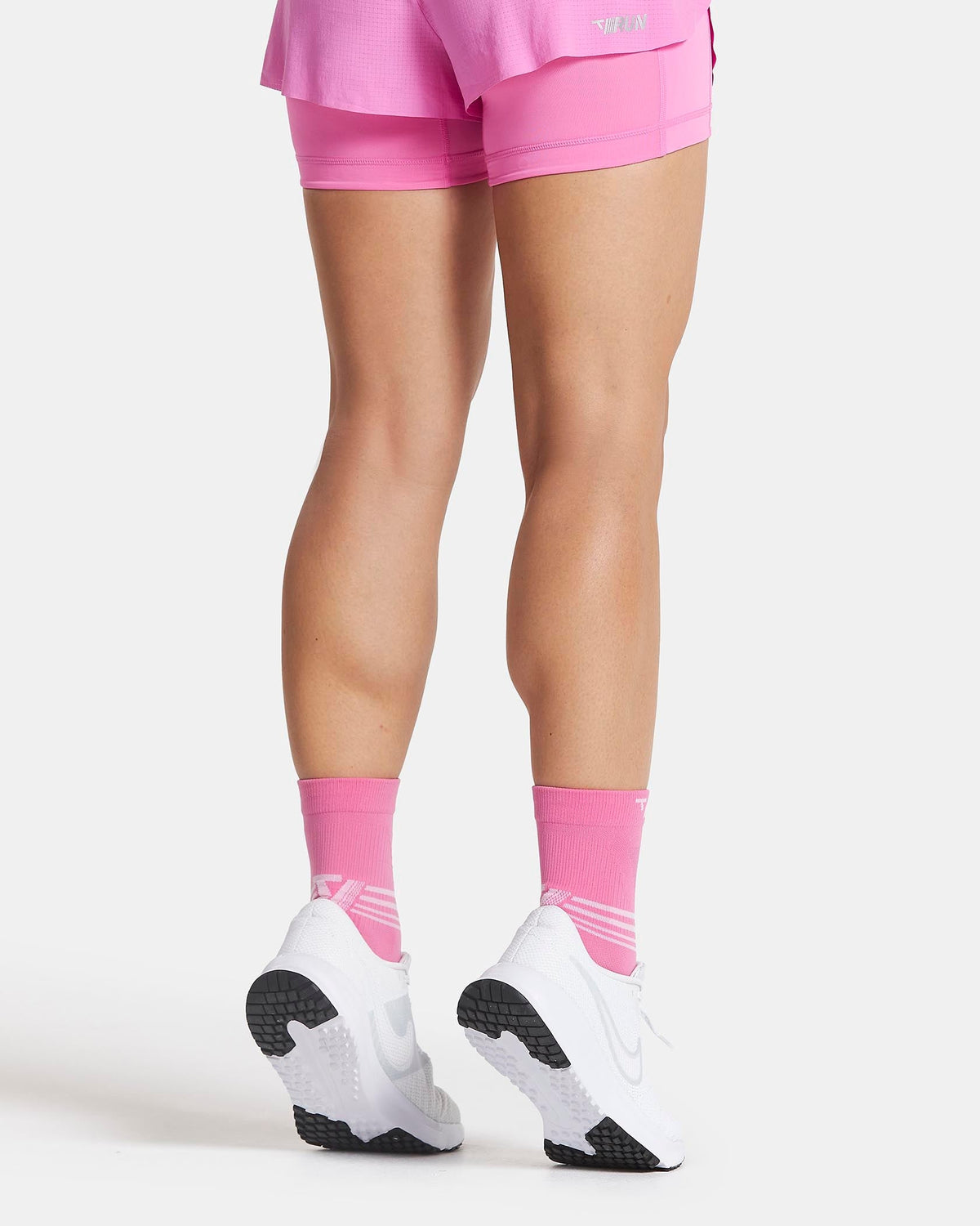 Chaussettes Performance RUN (2 paires) « Boost Pink - blanc »