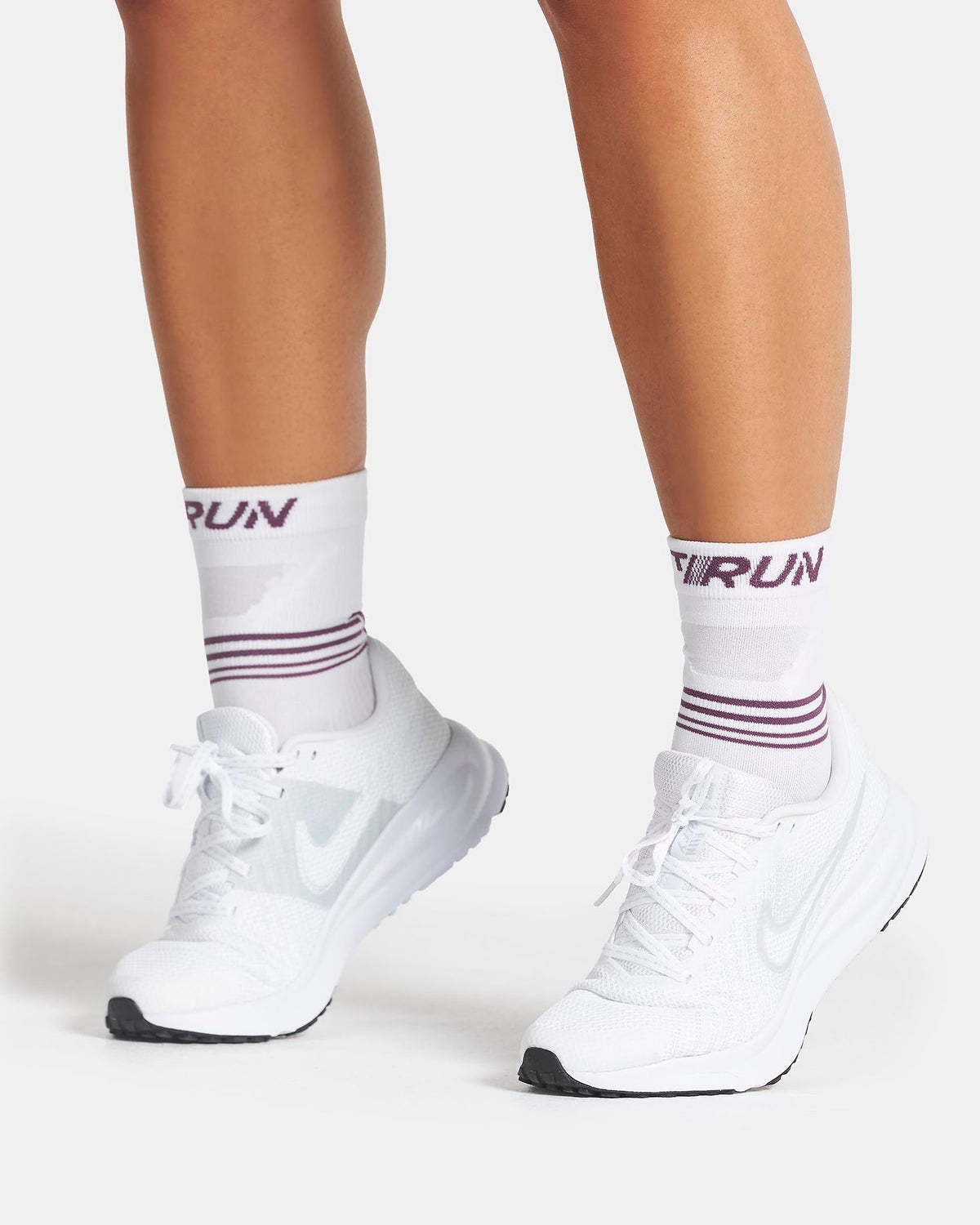 Chaussettes Performance RUN (2 paires) « blanc - Dusty Purple »