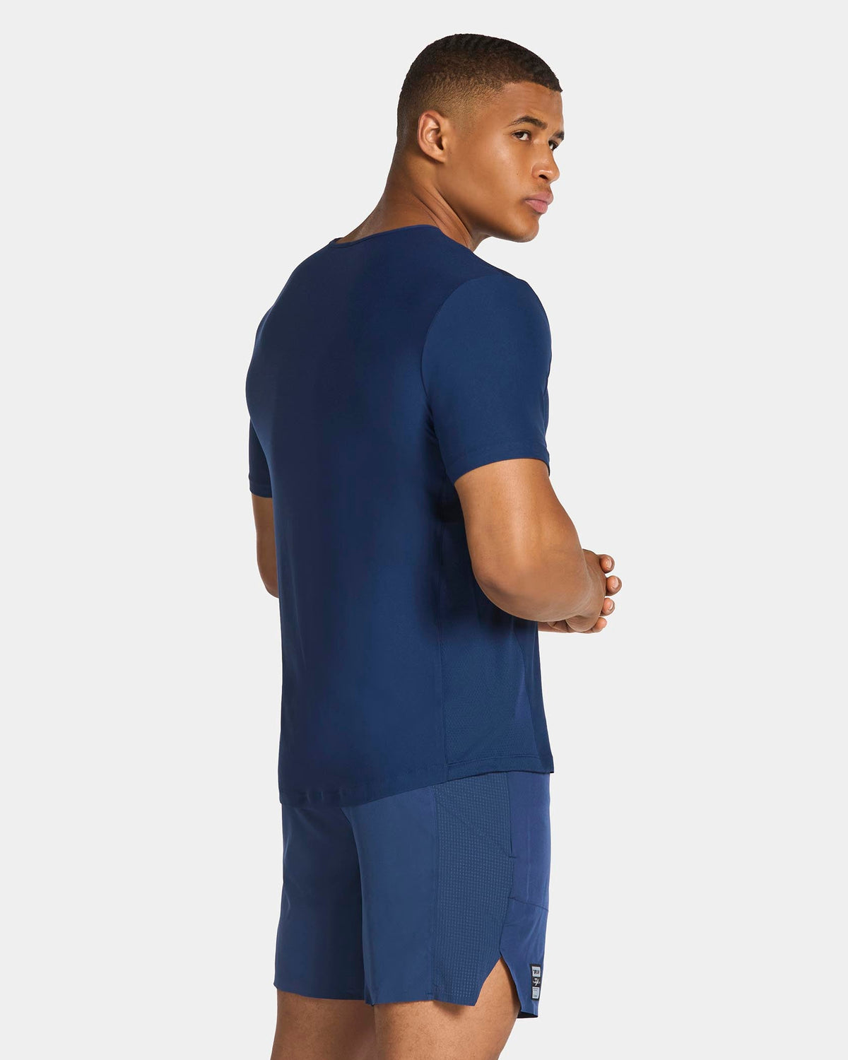 T-shirt RUN « bleu foncé »