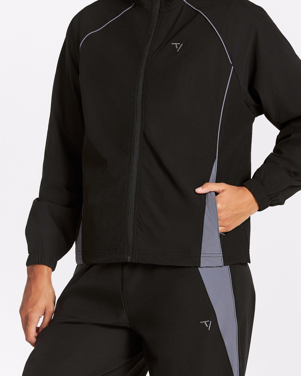 Veste de sport zippée Track « noir »