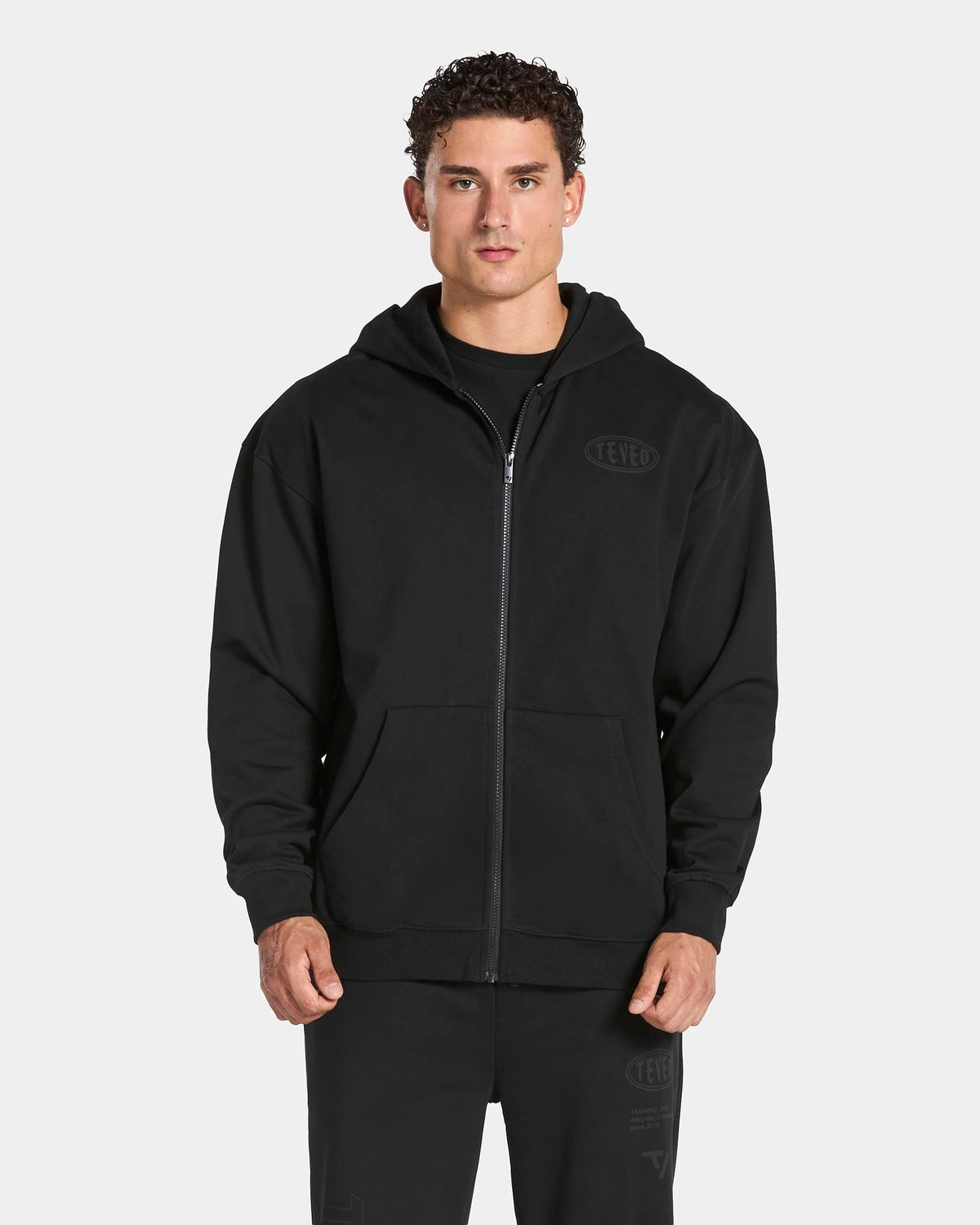 Sweat à capuche zippé Training « Noir »
