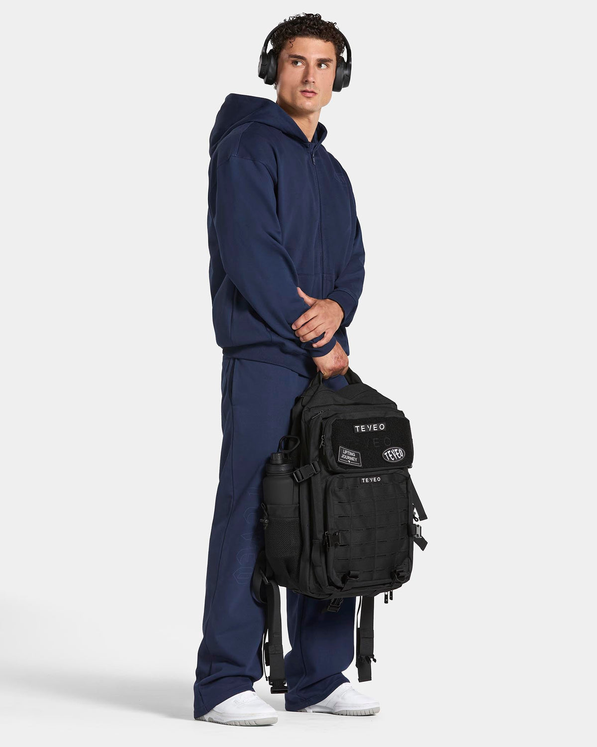 Sweat à capuche zippé Training « Bleu foncé »
