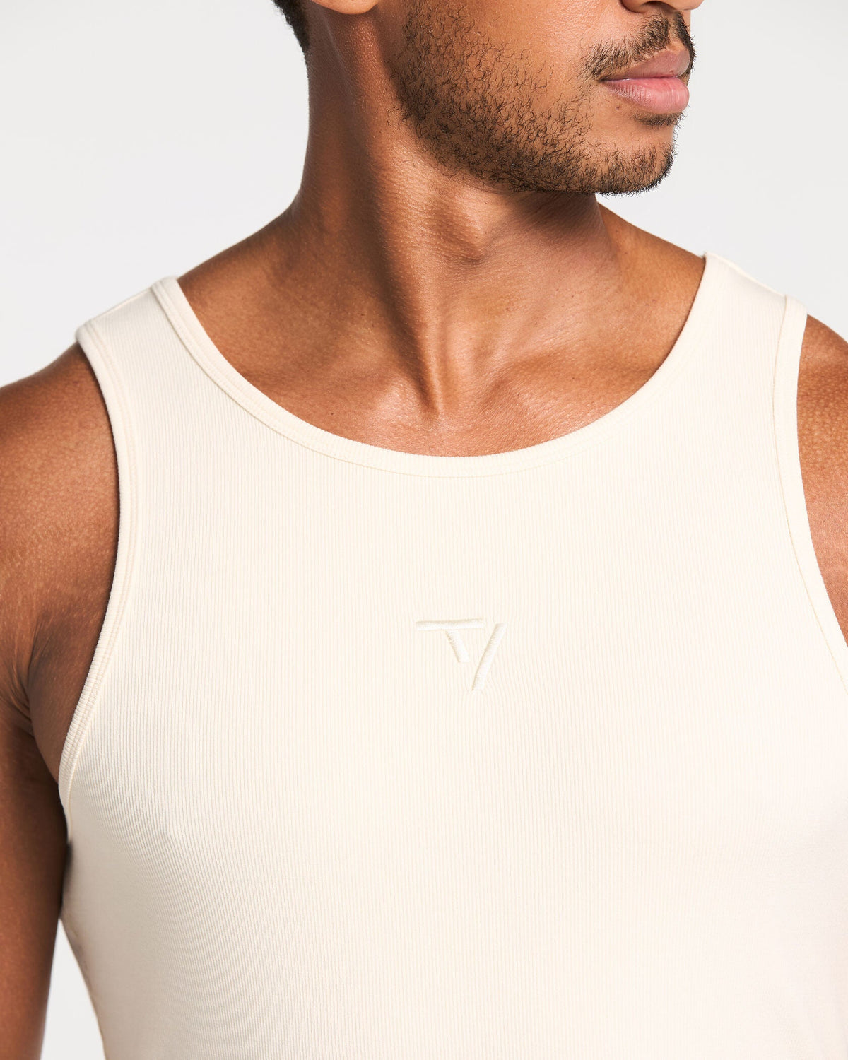 Débardeur côtelé Workout « Off White »